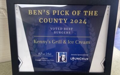 Kenny’s Grill and Ice Cream Wins Big at Ben’s Pick of the County Awards!